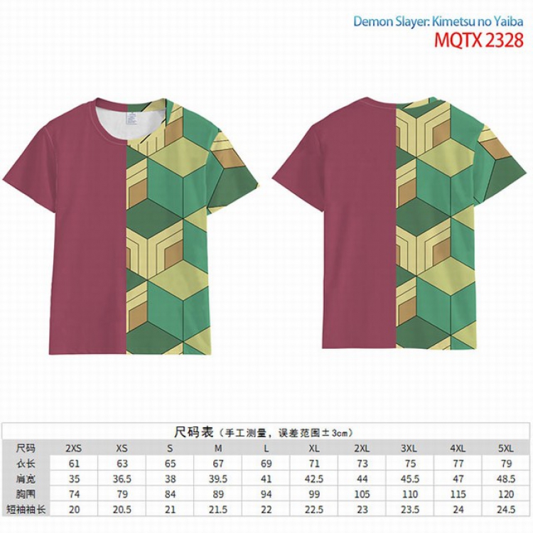 Demon Slayer Kimets Full color short sleeve t-shirt 10 sizes from 2XS to 5XL MQTX-2328