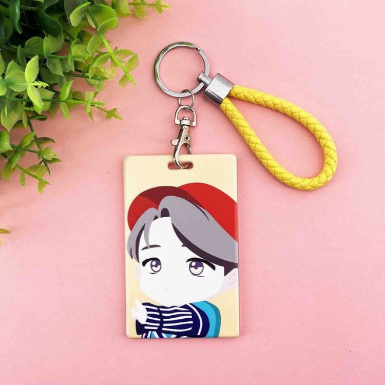 BTS Korean celebrity Jimin Cartoon ID Card Ferrule 6.5X10.5CM 41G a set price for 5 pcs