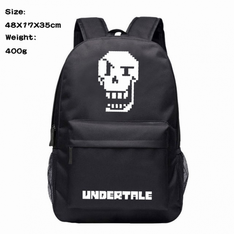 Undertale Papyrus Anime 600D Canvas Backpack 48X17X35CM 400G