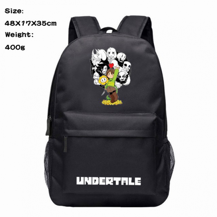 Undertale Anime 600D Canvas Backpack 48X17X35CM 400G