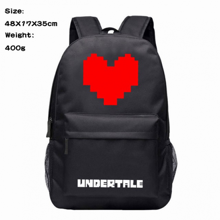 Undertale Anime 600D Canvas Backpack 48X17X35CM 400G