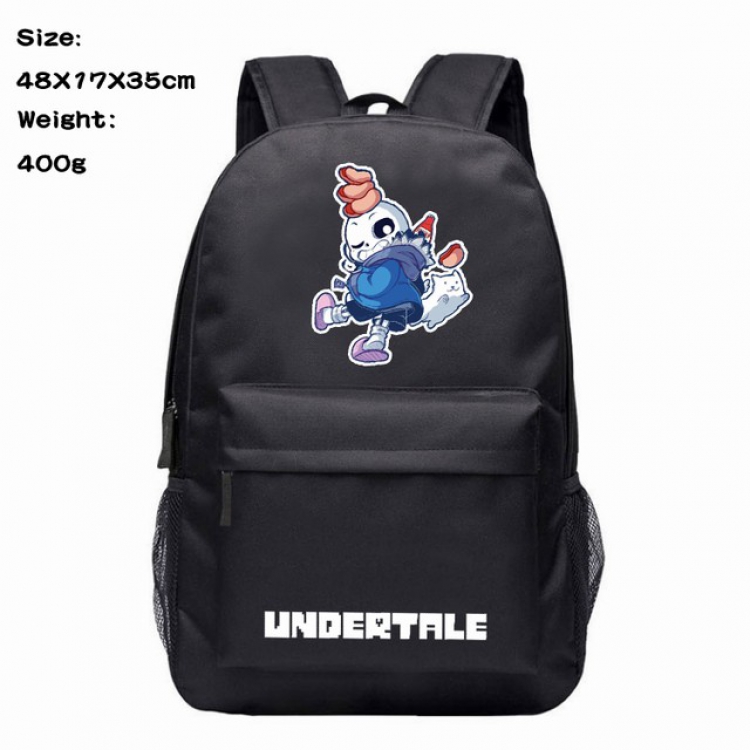 Undertale Sans Anime 600D Canvas Backpack 48X17X35CM 400G