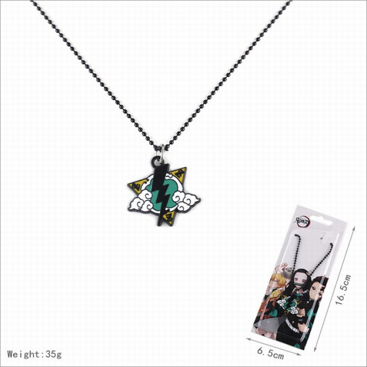 Demon Slayer Kimets Necklace pendant 16.5X6.5CM 35G