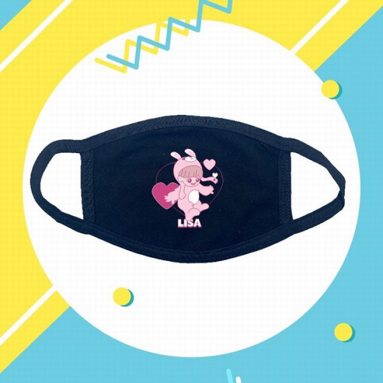 Blackpink lisa Dustproof breathable cotton masks a set price for 10 pcs