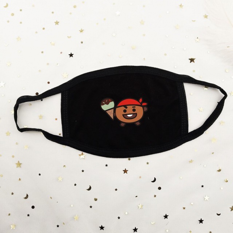 BTS Dustproof breathable cotton masks a set price for 10 pcs