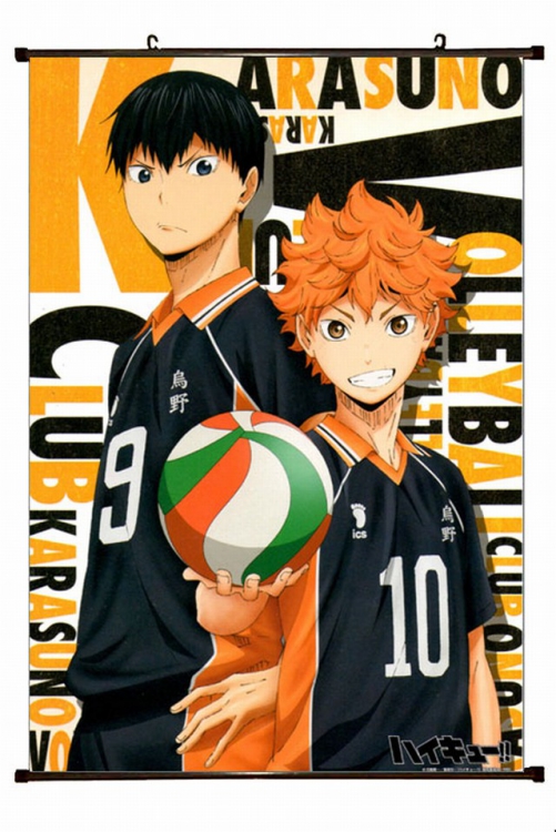 Haikyuu!! Plastic pole cloth painting Wall Scroll 60X90CM   p1-176