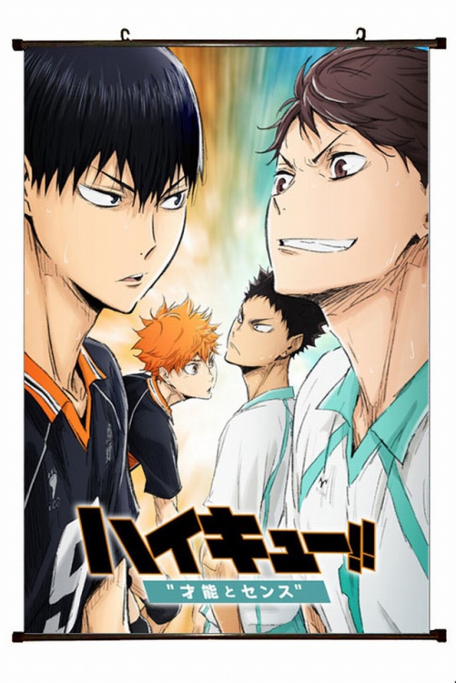 Haikyuu!! Plastic pole cloth painting Wall Scroll 60X90CM   p1-183