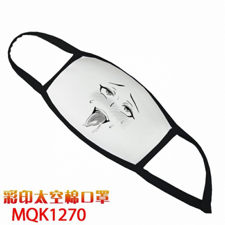 Ahegao Color printing Space cotton Masks price for 5 pcs MQK1270