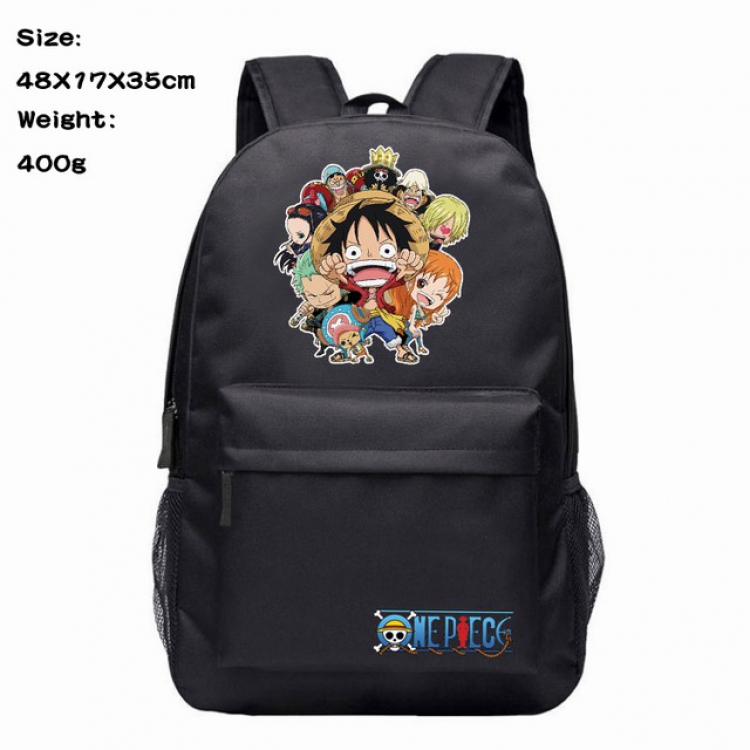 One Piece Anime 600D Canvas Backpack 48X17X35CM 400G