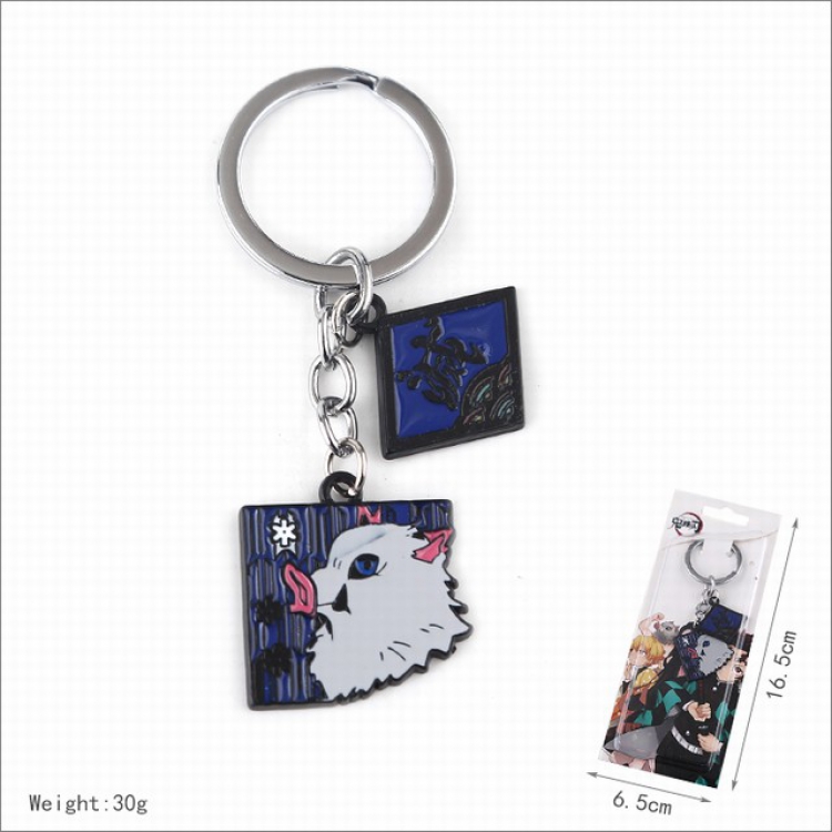 Demon Slayer Kimets Hashibira Inosuke Keychain pendant ornament 16.5X6.5CM 30G