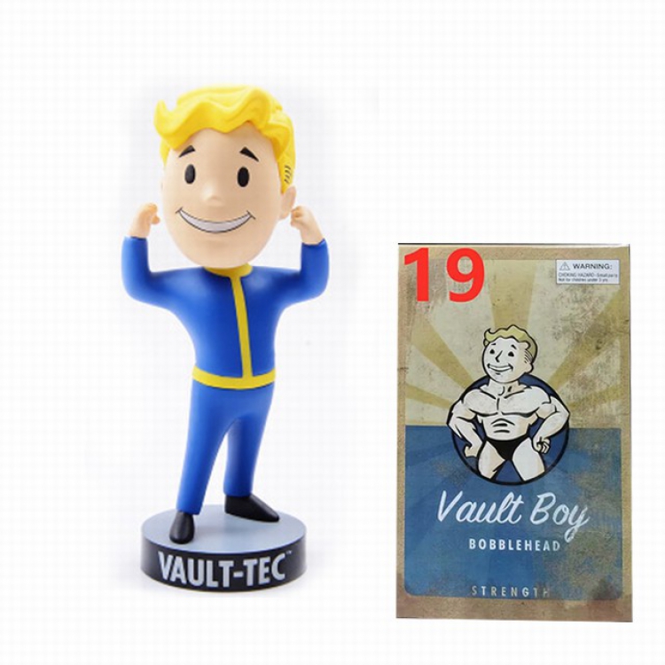 Fallout 4 3 generations Boxed Shake head Figure Decoration 13-15CM a box of 120 No.19