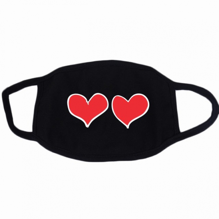 Personality facial expression Color printing Dustproof and breathable cotton masks a set price for 10 pcs