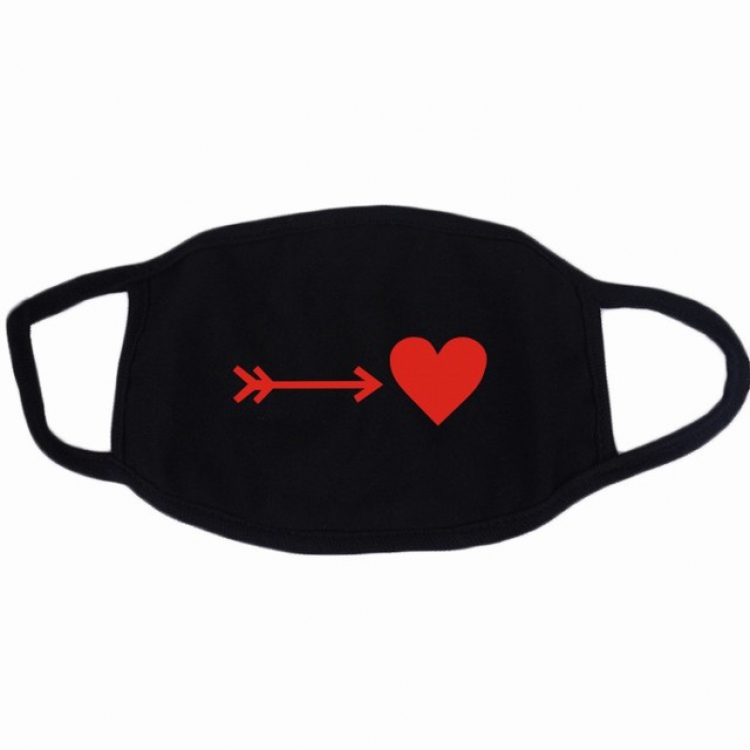 Personality Color printing Dustproof and breathable cotton masks a set price for 10 pcs