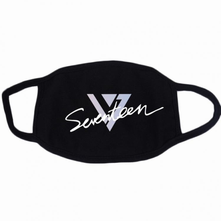 Seventeen Color printing dustproof and breathable cotton masks a set price for 10 pcs