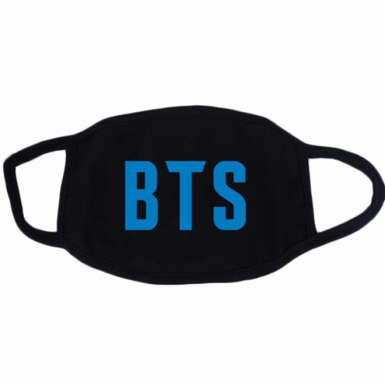 BTS Color printing dustproof and breathable cotton masks a set price for 10 pcs