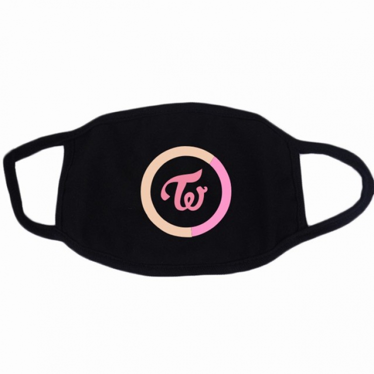 TWICE Color printing dustproof and breathable cotton masks a set price for 10 pcs