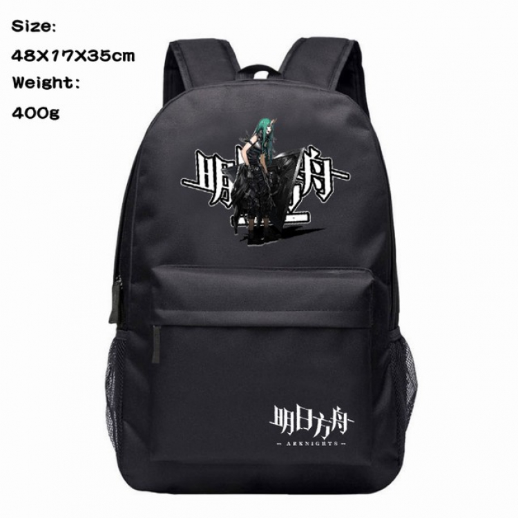 Arknights Anime 600D Canvas Backpack 48X17X35CM 400G
