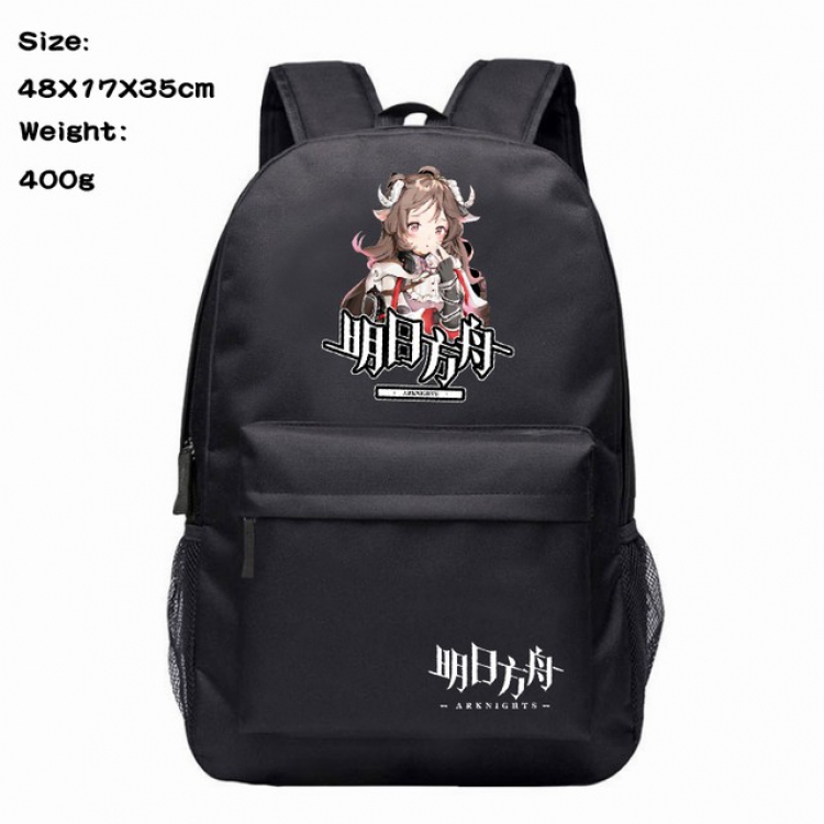 Arknights Anime 600D Canvas Backpack 48X17X35CM 400G