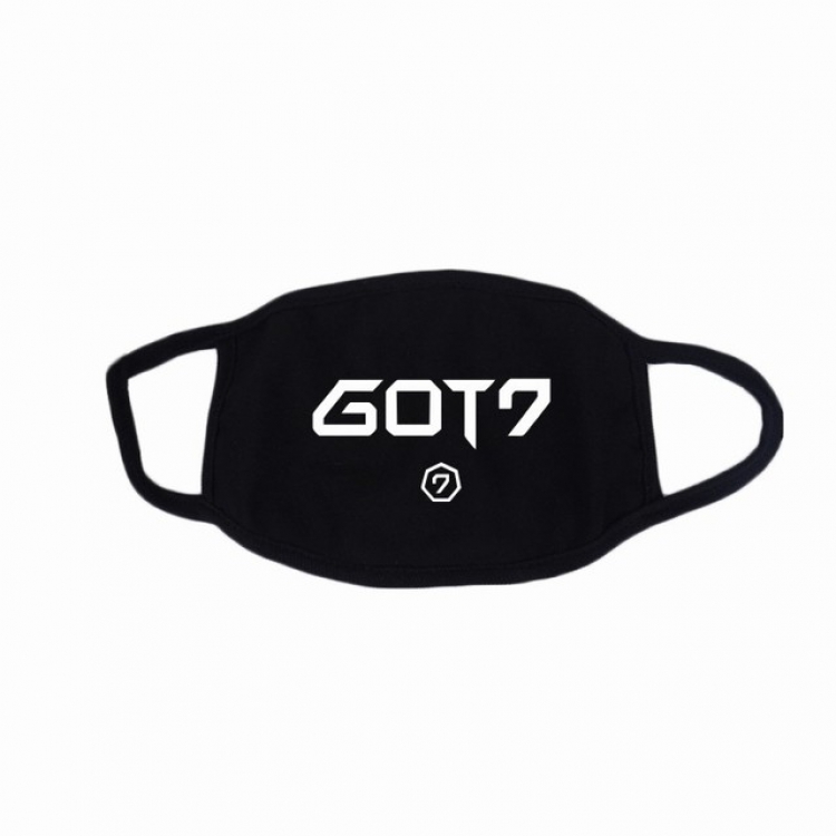 GOT7 white printed cotton masks a set price for 10 pcs