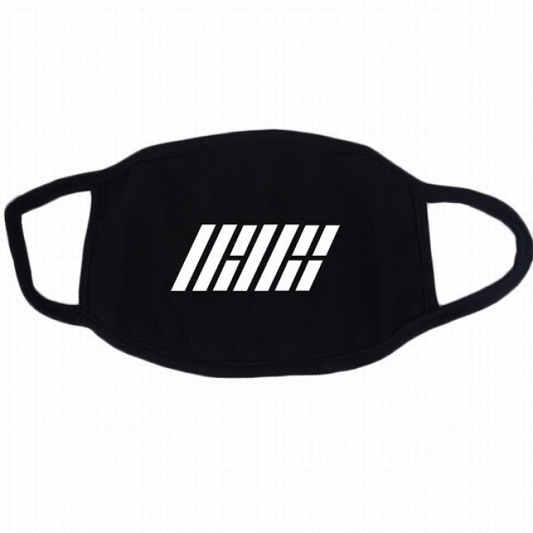 IKON white printed cotton masks a set price for 10 pcs