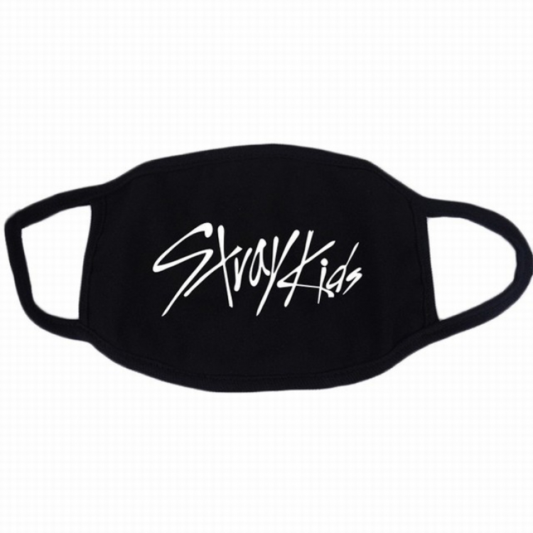 Stray Kids white printed cotton masks a set price for 10 pcs