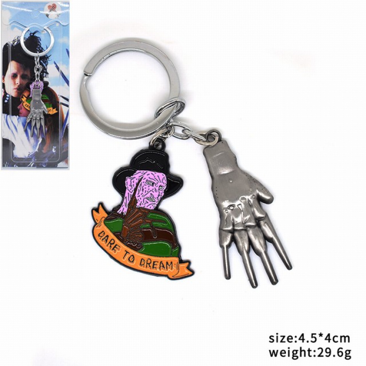 Edward Scissorhands Keychain pendant 4.5X4CM 29.6G
