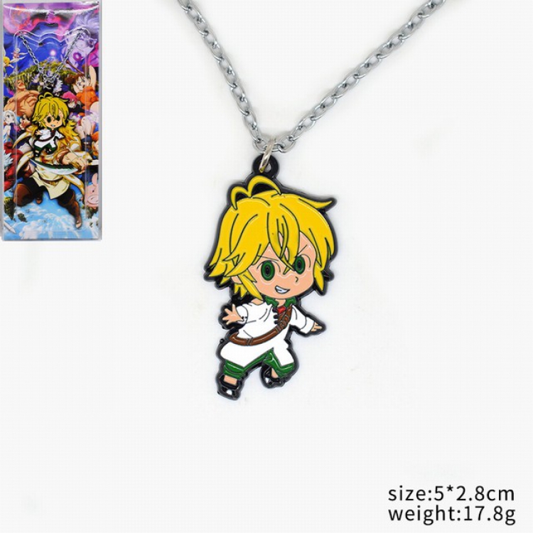 The Seven Deadly Sin Meliodas Necklace pendant ornament 5X2.8CM 17.8G