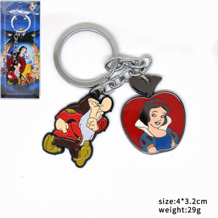  Snow White Keychain pendant 4X3.2CM 29G