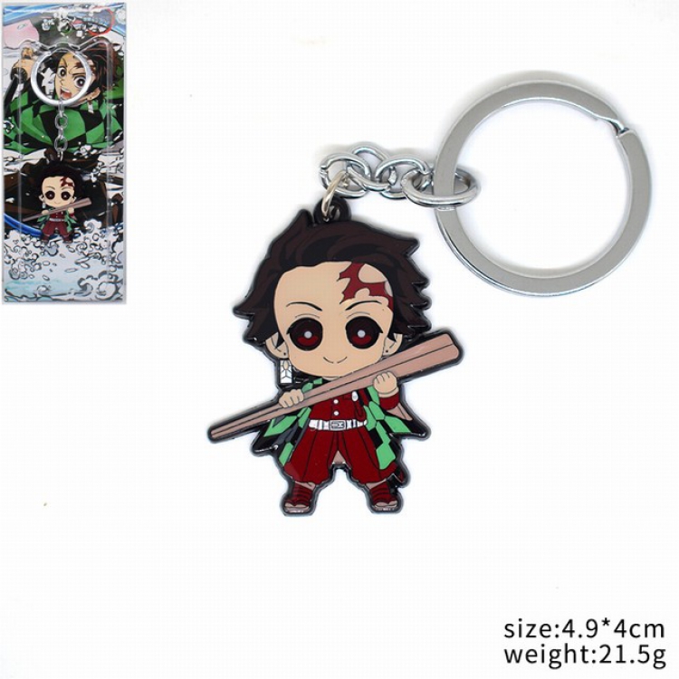  Demon Slayer Kimets Kamado Tanjirou Keychain pendant 4.9X4CM 21.5G