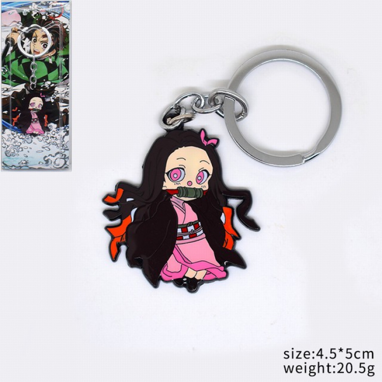  Demon Slayer Kimets Kamado Nezuko Keychain pendant 4.5X5CM 20.5G