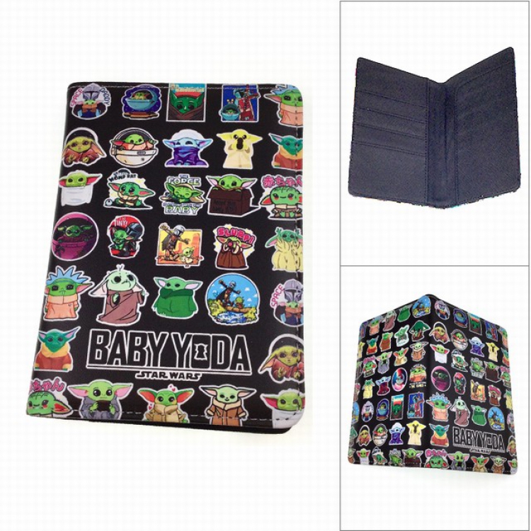 Star Wars Yoda Full Color PU leather multi-function travel ticket holder passport