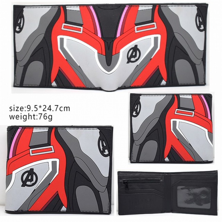 The Avengers Short two-fold silicone wallet 9.5X24.7CM 76G