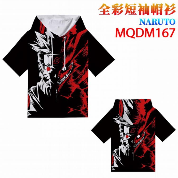 NarutoFull Color Printing Short sleeve T-shirt M L XL XXL XXXL MQDM165 Full Color Printing Short sleeve T-shirt M L XL X