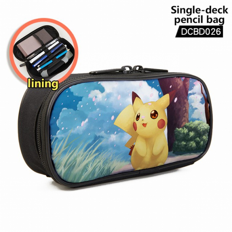 Pokemon Anime single layer waterproof pen case 25X7X12CM -DCBD026