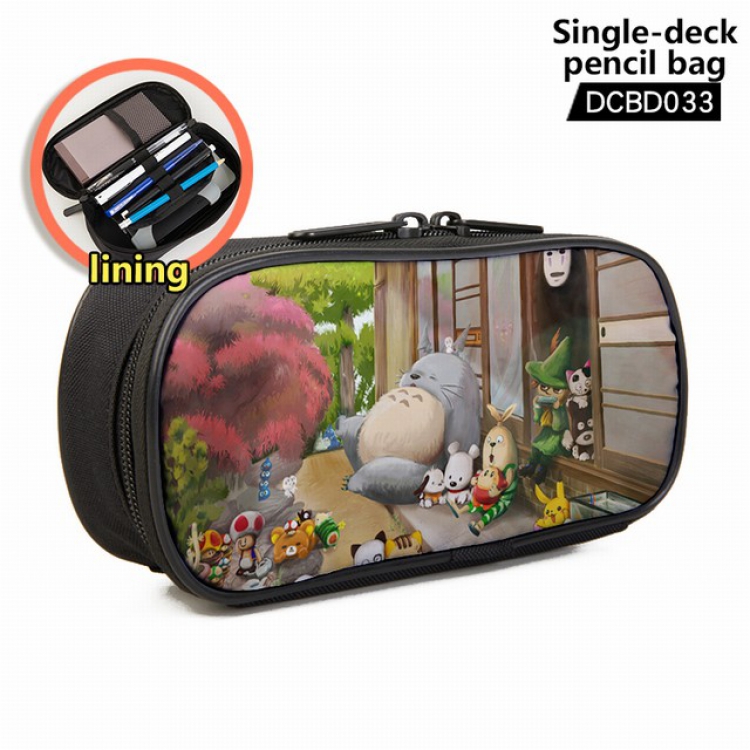 Totoro Anime single layer waterproof pen case 25X7X12CM -DCBD033