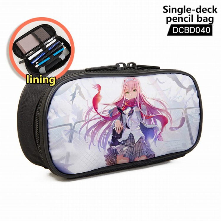 DARLING in the FRANKXX Anime single layer waterproof pen case 25X7X12CM -DCBD040