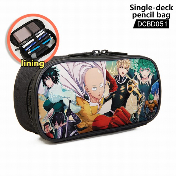 One Punch Man Anime single layer waterproof pen case 25X7X12CM -DCBD051