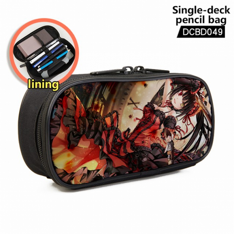 Date-A-Live Anime single layer waterproof pen case 25X7X12CM -DCBD049