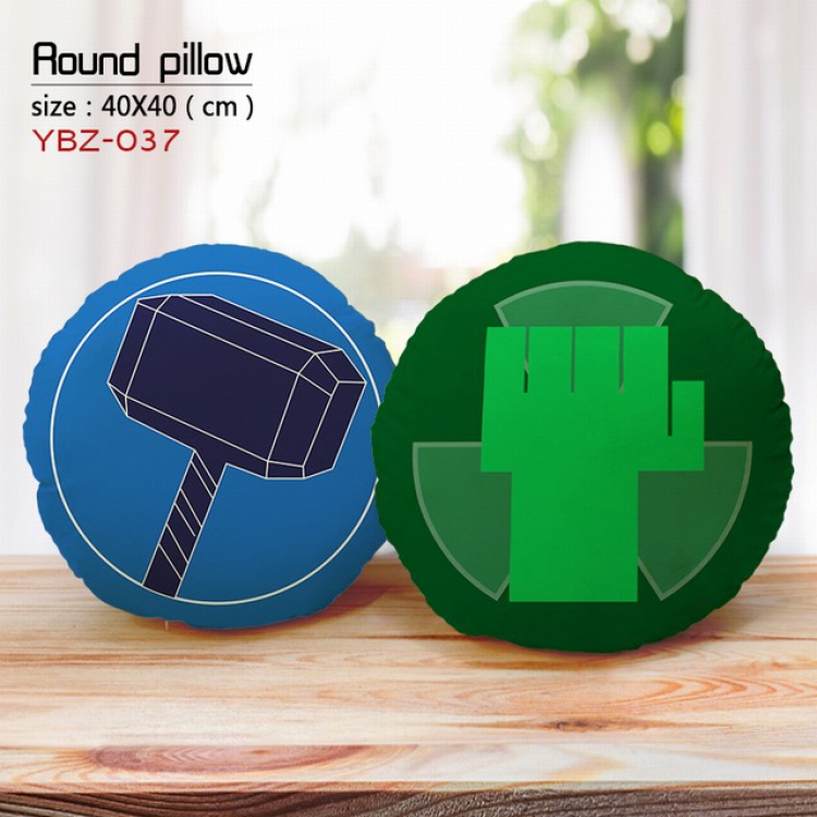 The Avengers Full Color Fine plush round pillow 40X40CM YBZ037