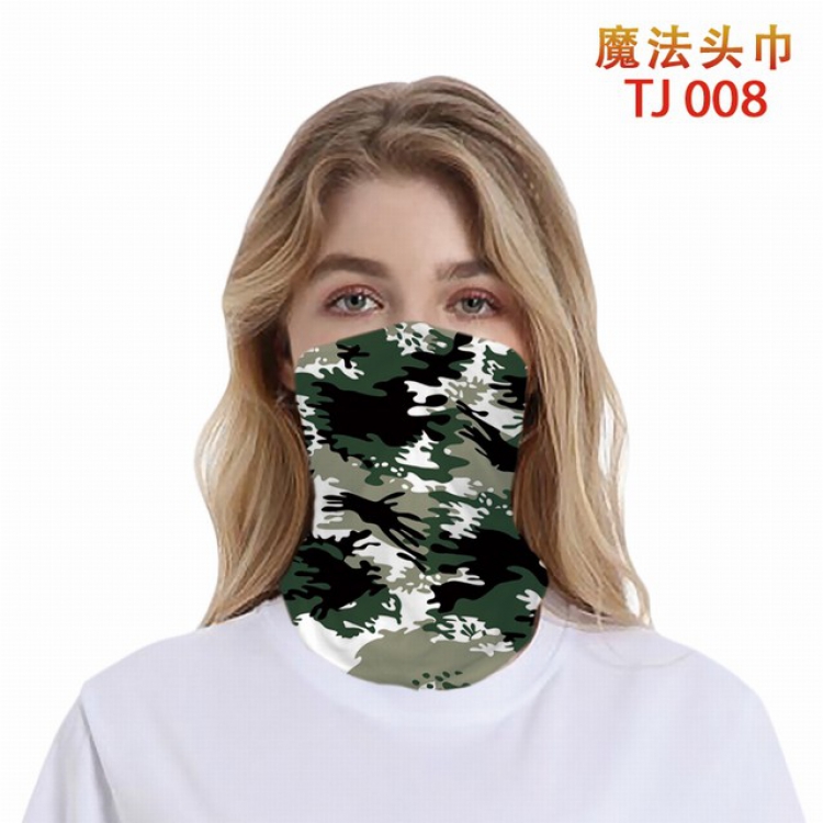TJ-008-Personalized color printing magic turban scarf