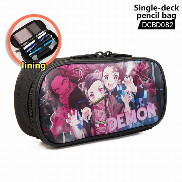 Demon Slayer Kimets Anime single layer waterproof pen case 25X7X12CM -DCBD082