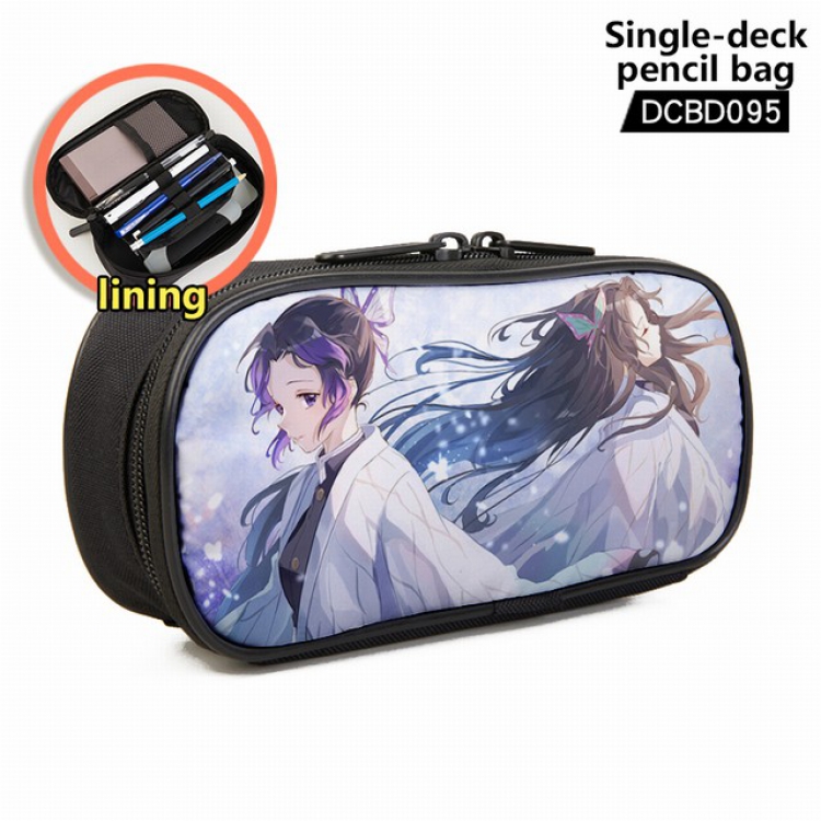 Demon Slayer Kimets Anime single layer waterproof pen case 25X7X12CM -DCBD095