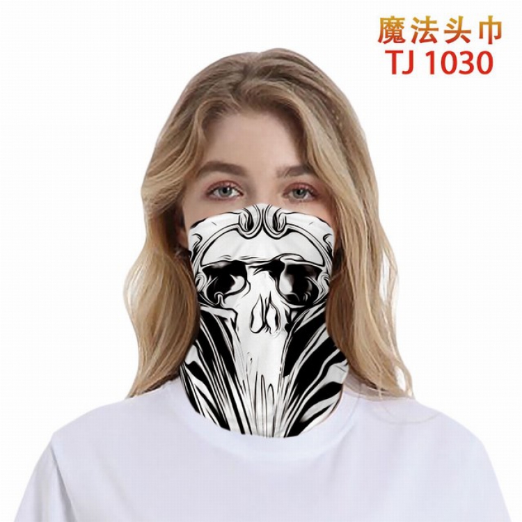 TJ-1030-Personalized color printing magic turban scarf