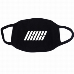 IKON white printed cotton mask...