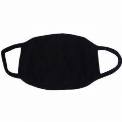 Pure black cotton masks a set ...