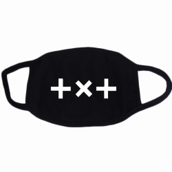 TXT white printed cotton masks...