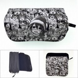 Ahegao black Double zipper PU ...