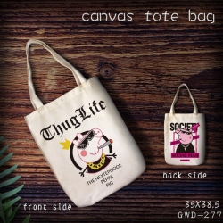 GWD277-Peppa pig Canvas tote b...