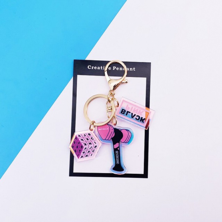 Blackpink Colorful key ring pendant ornaments 7.5X11CM 25G a set price for 5 pcs
