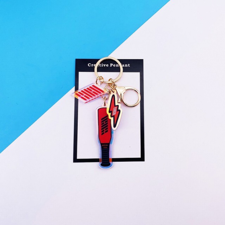 IKON Colorful key ring pendant ornaments 7.5X11CM 25G a set price for 5 pcs